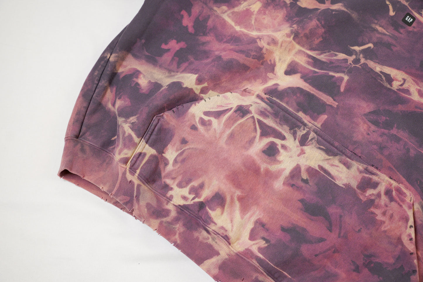 YZY pink + purple mock neck sweatshirt