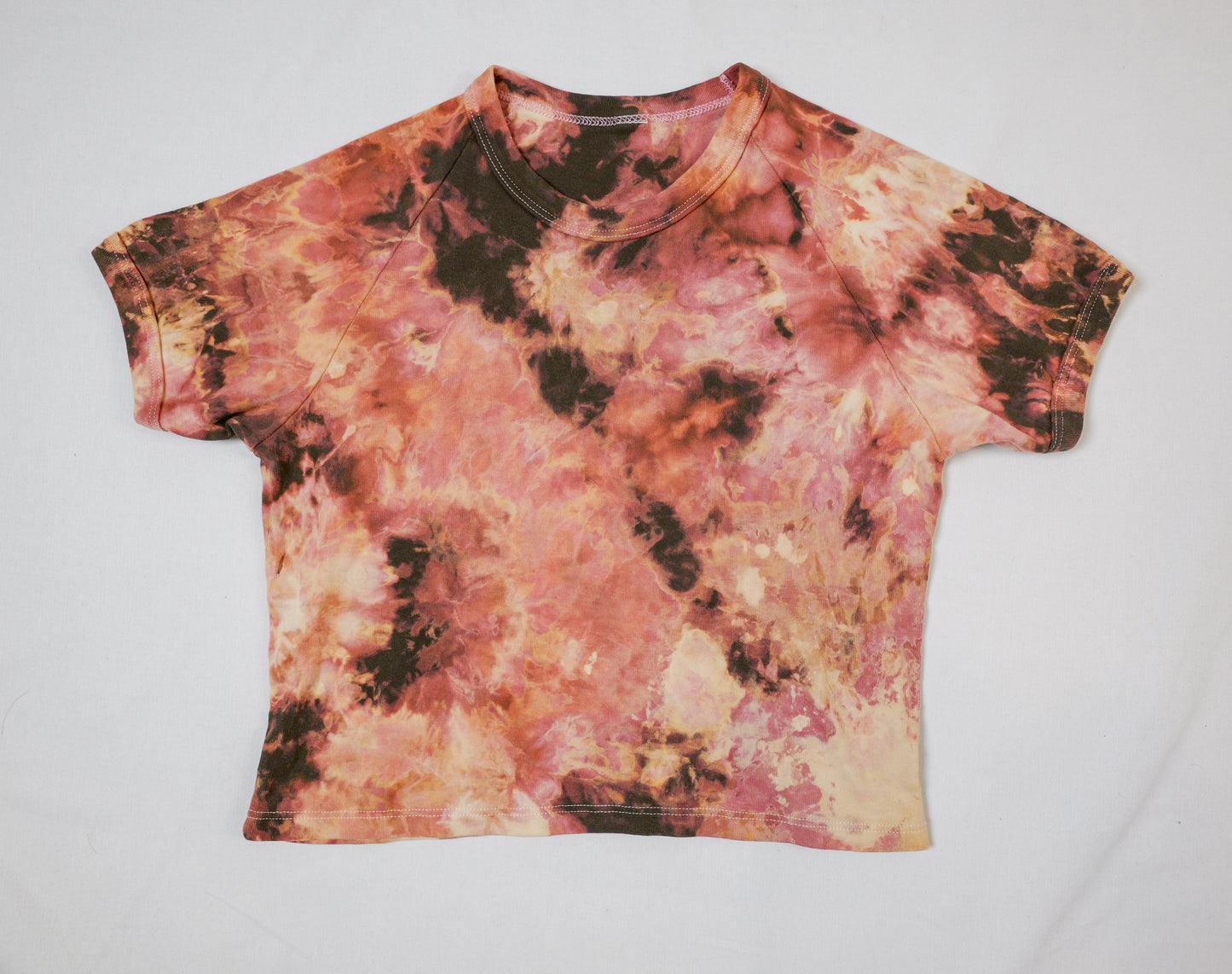 baby rib red crop top
