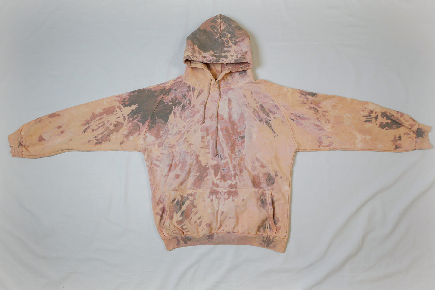 pink + gray hoodie