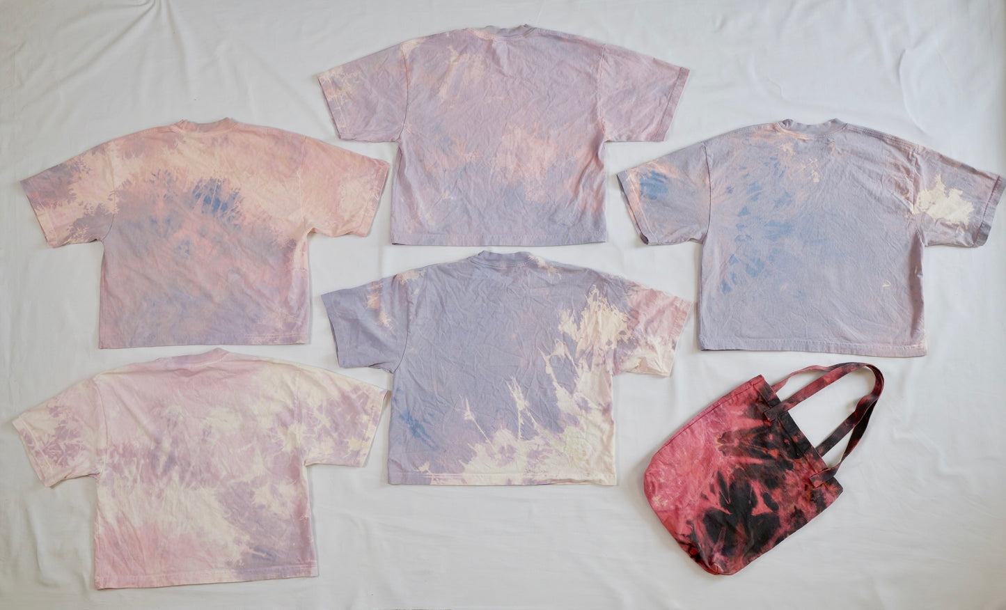 purple pink crop top bundle