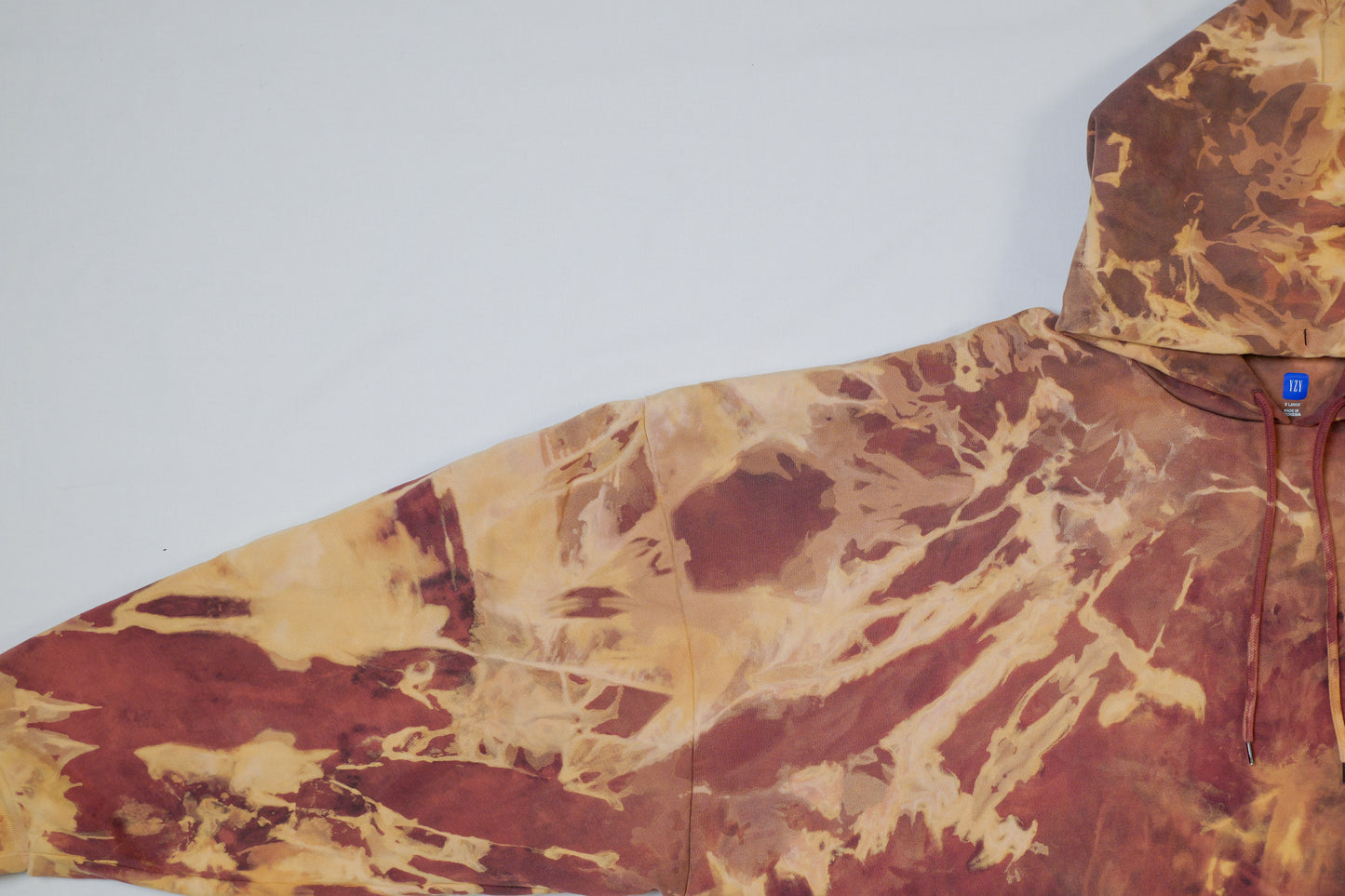 red + yellow double layer hoodie