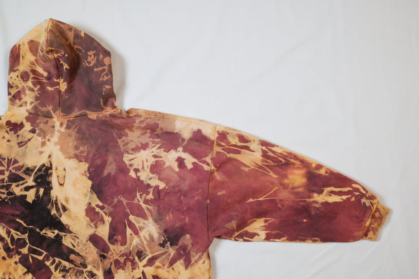 red + yellow double layer hoodie