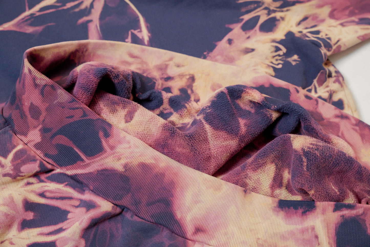 purple tyger cloth mock neck sweater