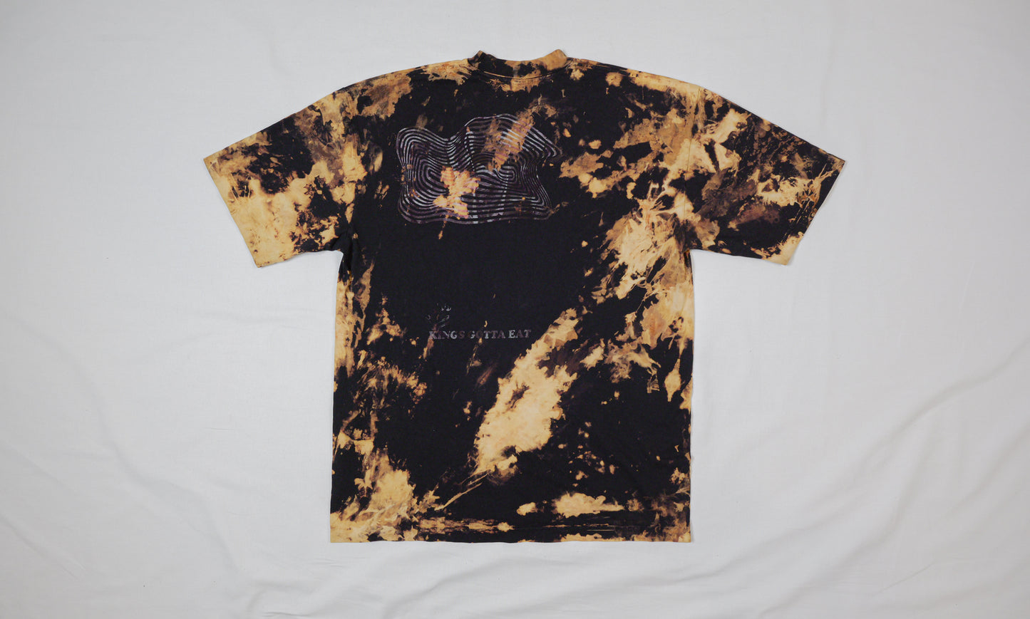 black + gold adorned t-shirt