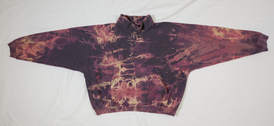 YZY pink + purple mock neck sweatshirt