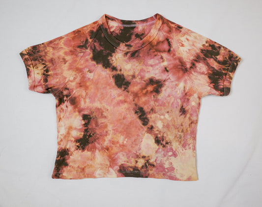 baby rib red crop top