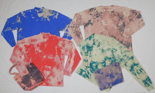 6 multicolored long sleeve shirt bundle