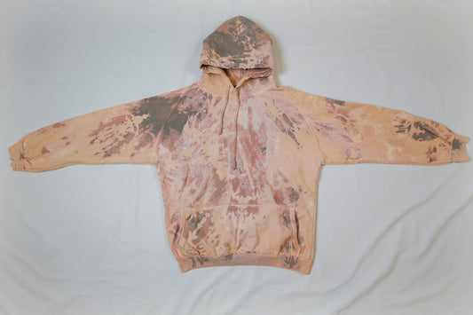 pink + gray hoodie