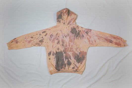 pink + gray hoodie