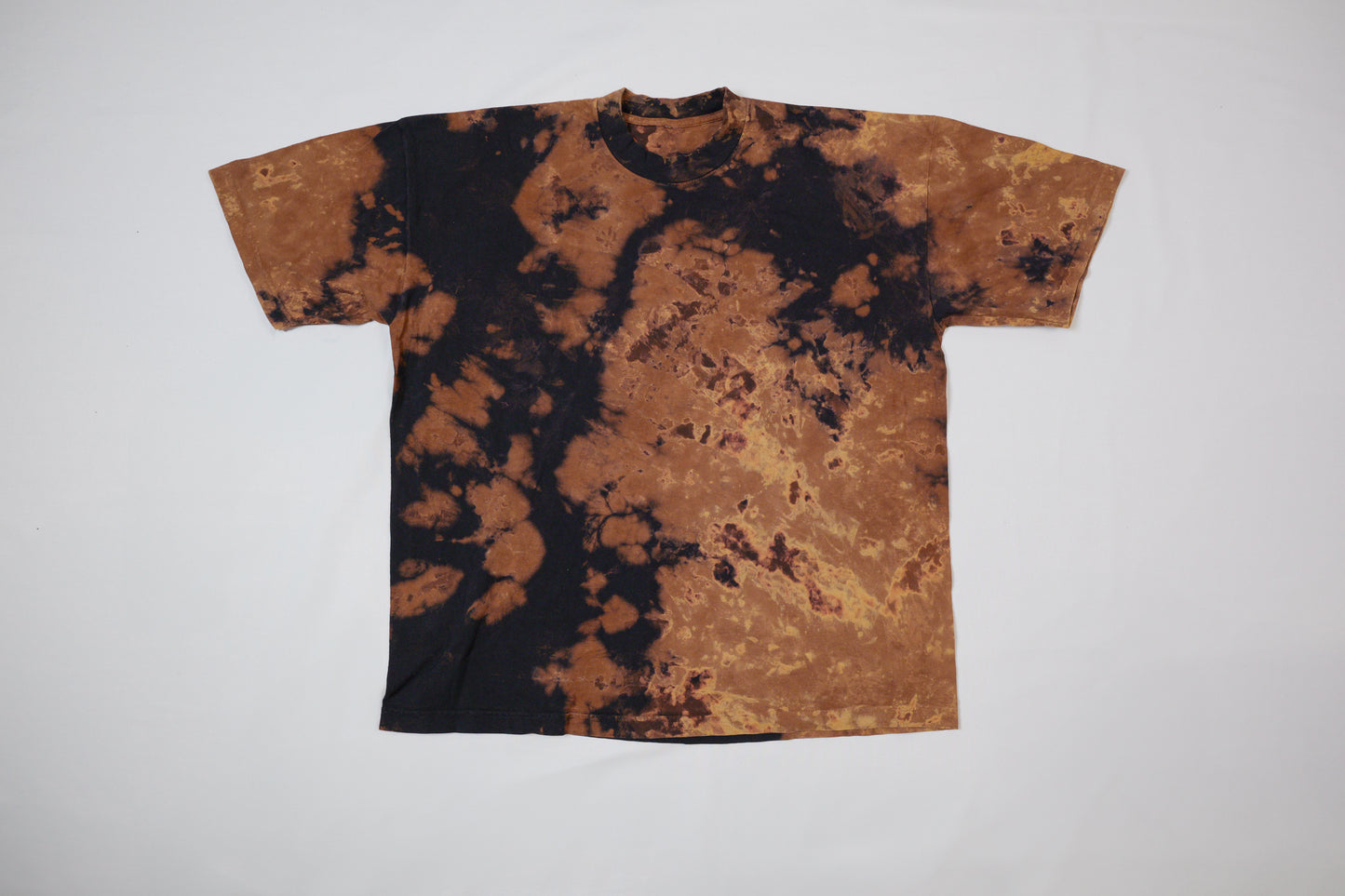 black and orange shirt