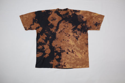 black and orange shirt
