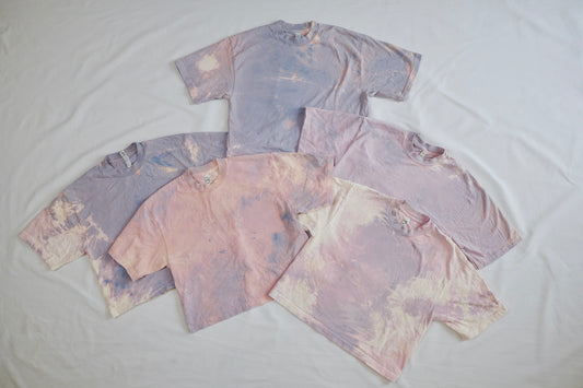 purple pink crop top bundle
